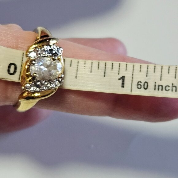*Sale* Uncas 14k HGE rhinestone ring - Picture 9 of 13